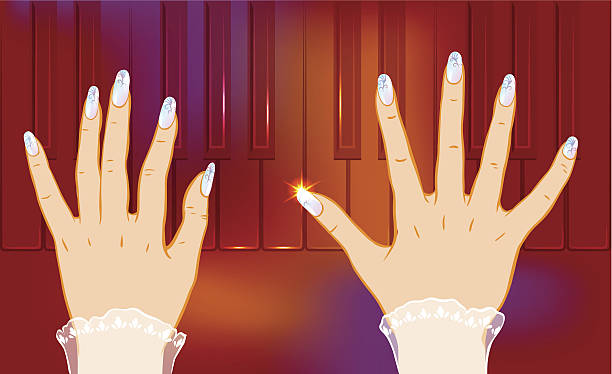 ilustraciones, imágenes clip art, dibujos animados e iconos de stock de música de piano clásico - thumb piano illustrations