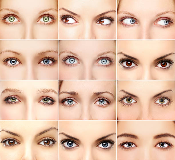 istock Twelve pictures of woman's eyes 467256465