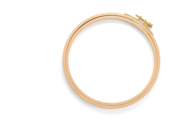 istock Embroidery hoop on white background. 467258913