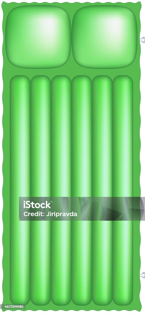 Materaca powietrznego w światło zielone projektowanie - Grafika wektorowa royalty-free (Gorąco)