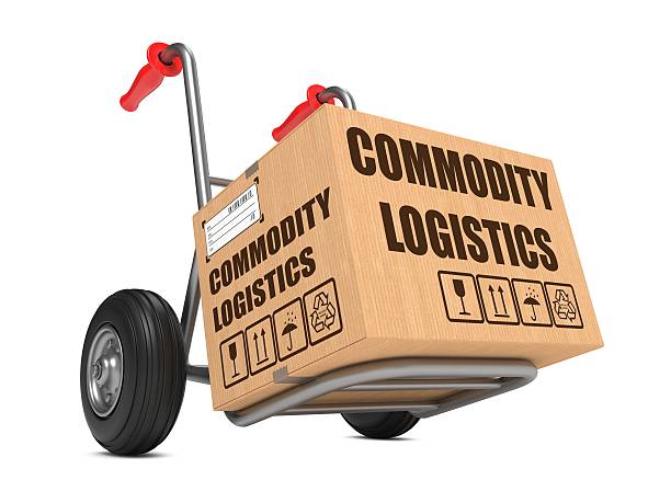 istock Commodity Logistics - Cardboard Box on Hand Truck. 467262103