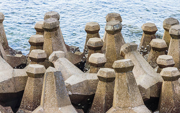 istock Tetrapods is concrete that is used as a breaking wave. 467262212