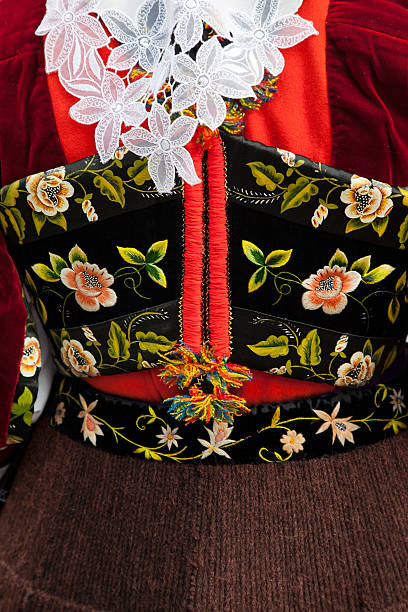 Traditional sardinian corsage, Sardinia (Italy - Europe)
