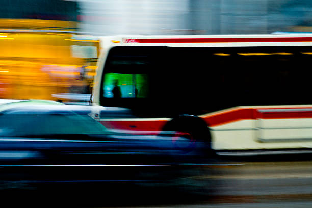 istock Car and bus in the city 467270906