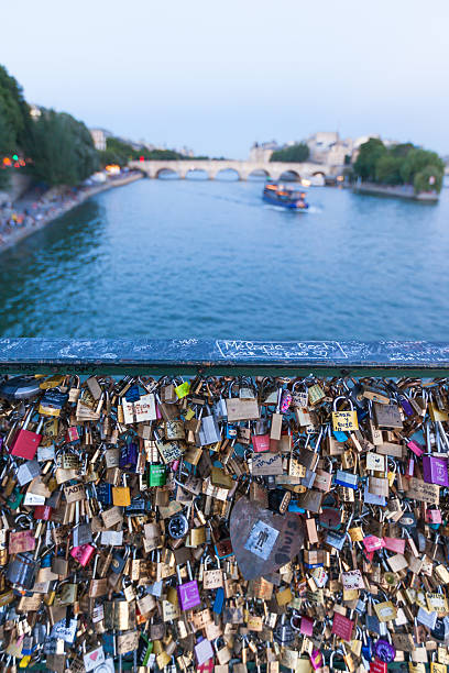 istock Love locks on a bridge in Paris 467271848