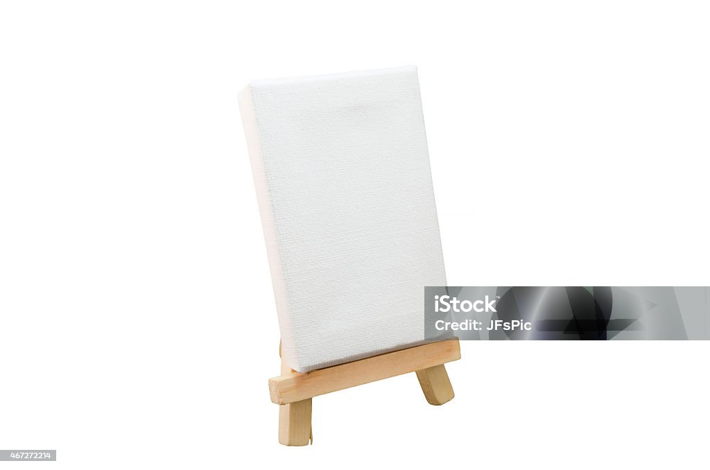 Artist Easel Miniature artist easel, isolated on white with path. 2015 Stock Photo