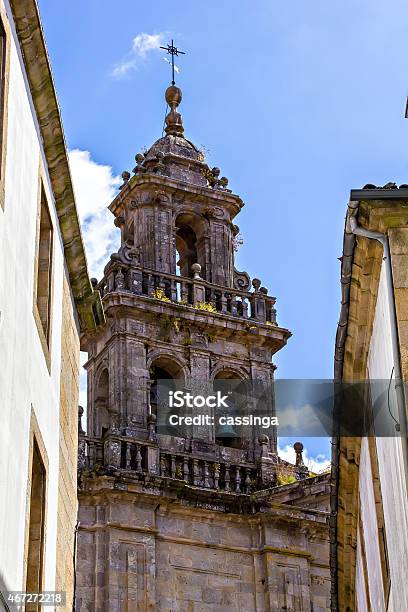 Belltower Of Santiago De Compostela Cathedral Stock Photo - Download Image Now - 2015, Antique, Apostle - Worshipper