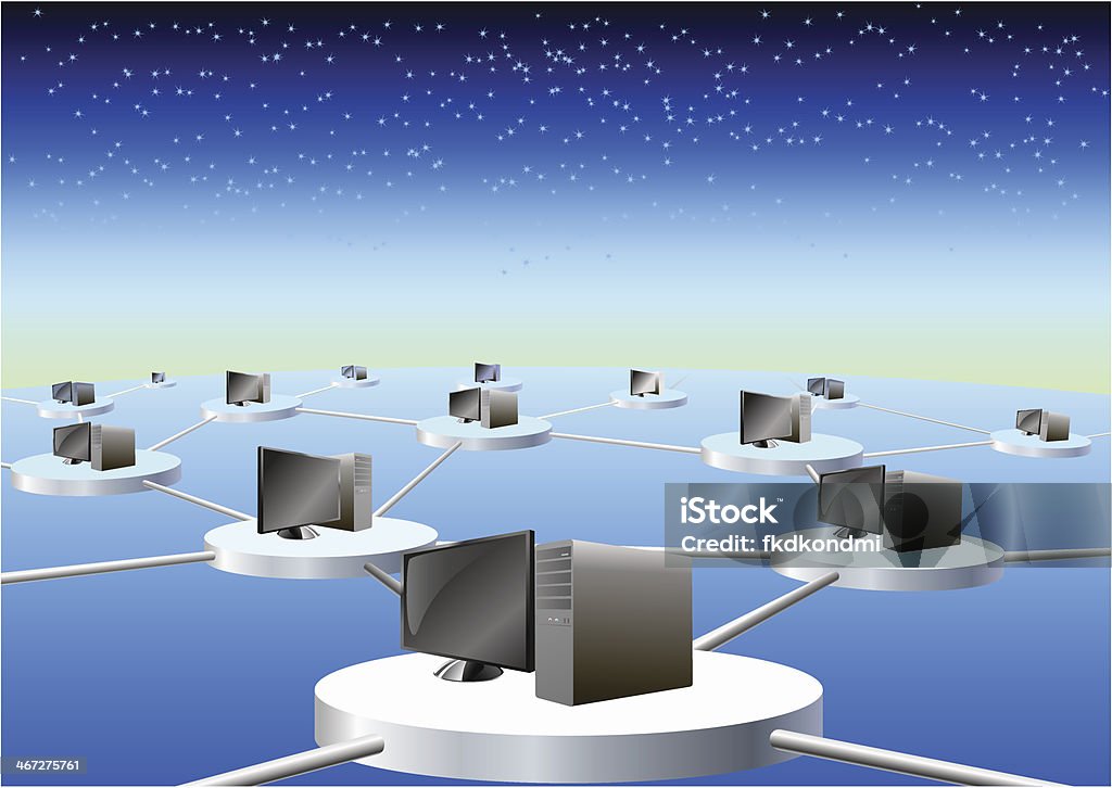 Big Computer Network Image Global Computer Network Stock Illustration - Download Image Now ...