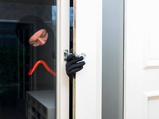 istock Burglar with a crowbar 467275789