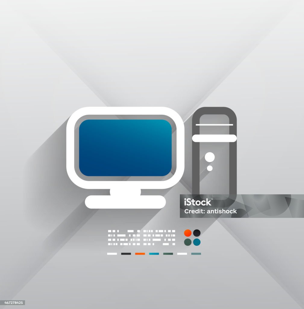 3dicon Paper Computer Vector Computer 3d Paper Design Stock Illustration - Download Image Now ...