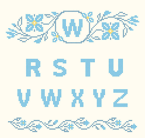 istock Cross-stitch embroidery in Ukrainian style 467278685