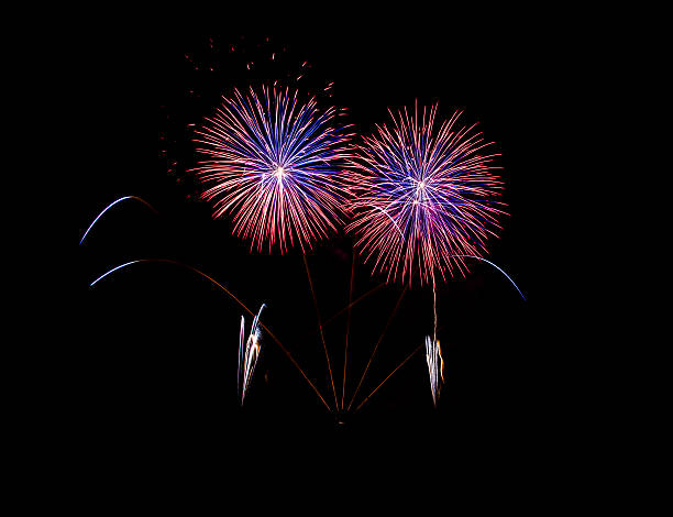 istock Long Exposure of Fireworks Against a Black Sky 467279783