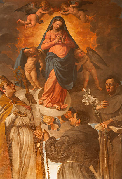istock Verona - Paint of Virgin mary in San Fermo Maggiore 467280219