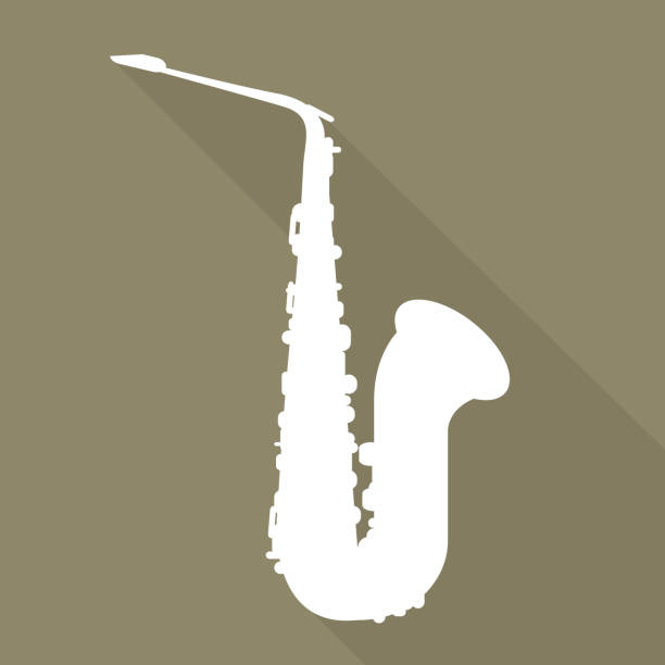 ikony muzyka instrumenty dęte - trumpet musical instrument brass band classical music stock illustrations