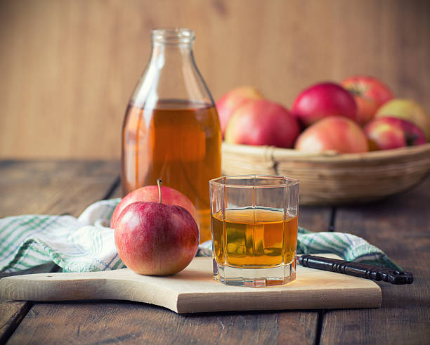 Apples and Apple Juice stock photo