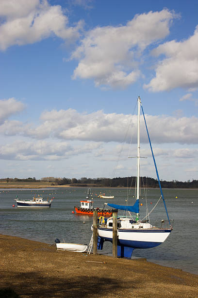 istock Boats on River Deben at Waldringfield, Suffolk 467282188
