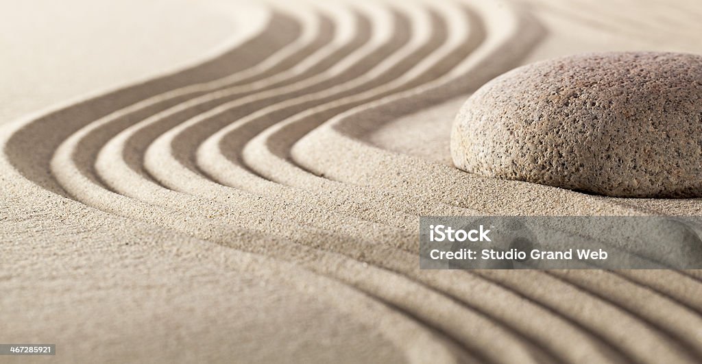 Harmonie Ruhe mit pebble und sand - Lizenzfrei Kontinuität Stock-Foto