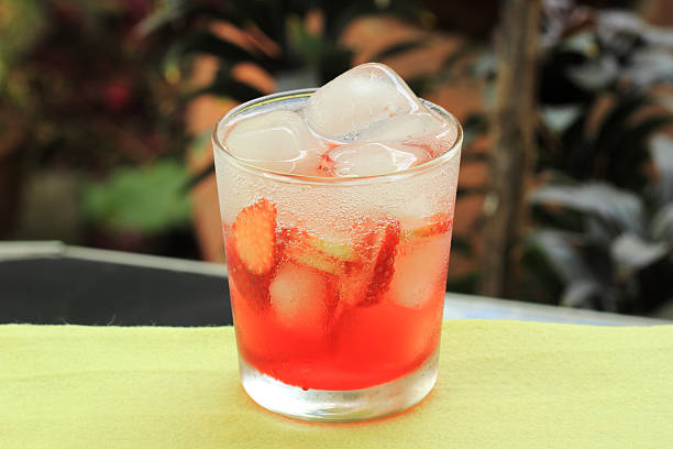 istock Ice Cold Strawberry soda juice 467286293