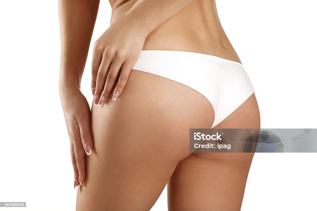 Closeup Of A Beautiful Woman Showing Perfect Buttocks Stock Photo