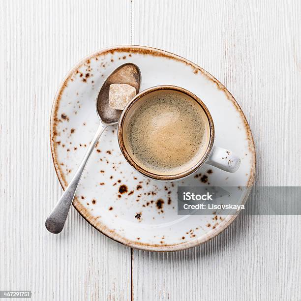 Espresso Cup Stock Photo - Download Image Now - Backgrounds, Beige, Brown Sugar