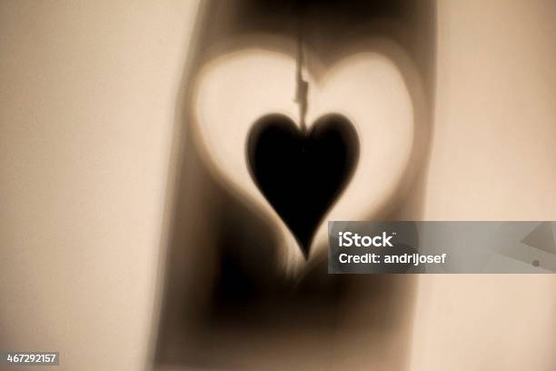 Heart Symbols Shadows Stock Photo - Download Image Now - Back Lit, Black Color, Concepts