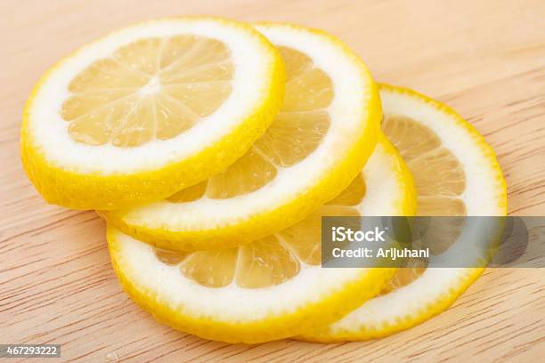 Lemon Slices Stock Photo - Download Image Now - 2015, Citrus Fruit, Food