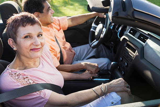 istock Mature couple in convertible 467294609