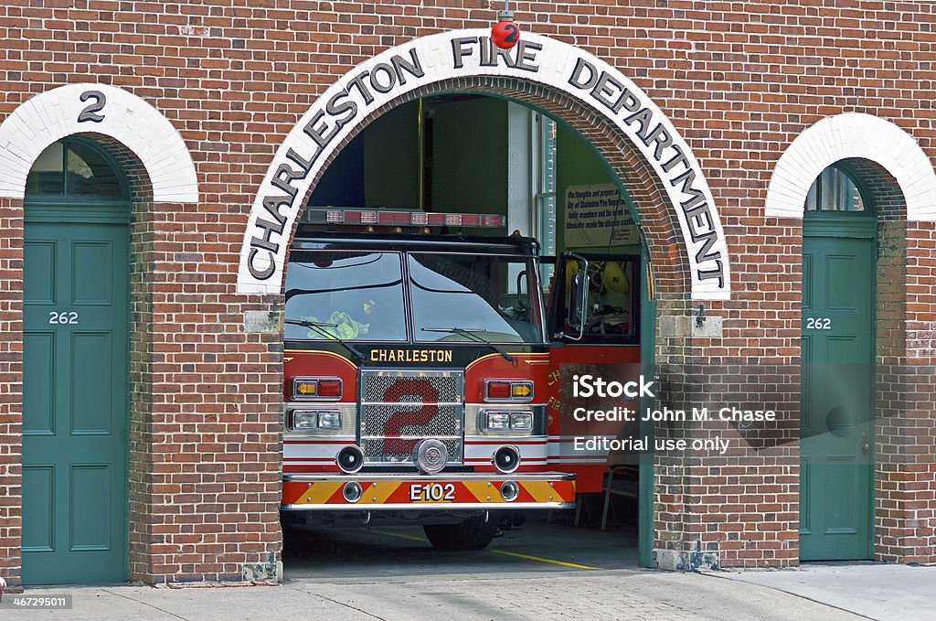 Historic Charleston Firefighter - Стоковые фото Аварии и катастрофы роялти-фри
