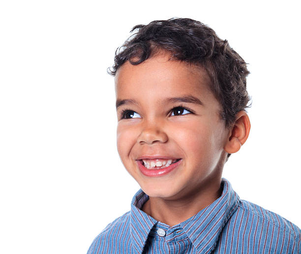 istock Black Children Studio Portrait - Boy Smile 467295995