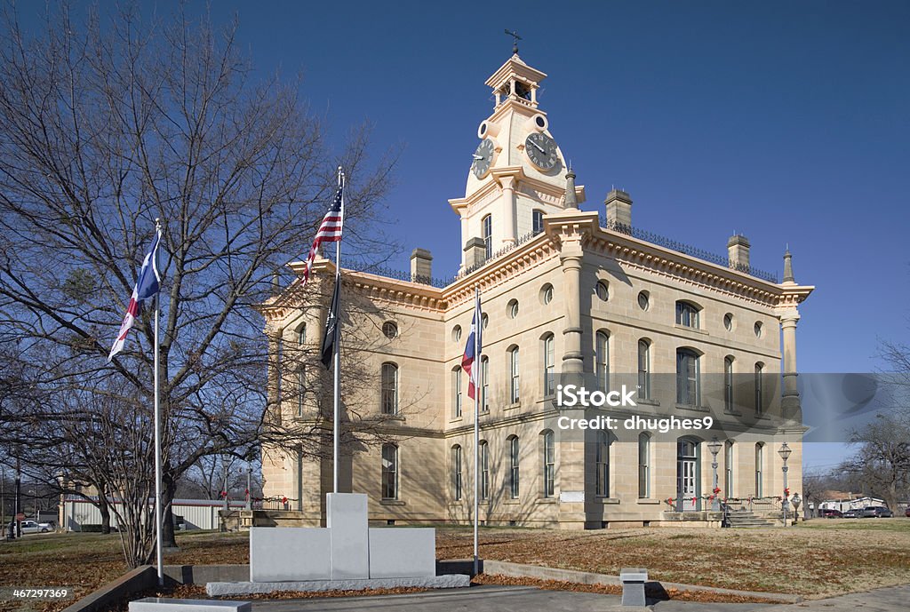 Red River County Courthouse, no nordeste do Texas cidade de Clarksville - Foto de stock de Antiguidade royalty-free