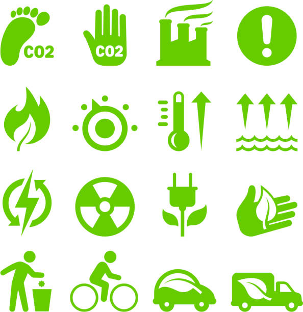 grüne energie lizenzfreie vektor icon-set-interface - sustainable resources water conservation water faucet stock-grafiken, -clipart, -cartoons und -symbole