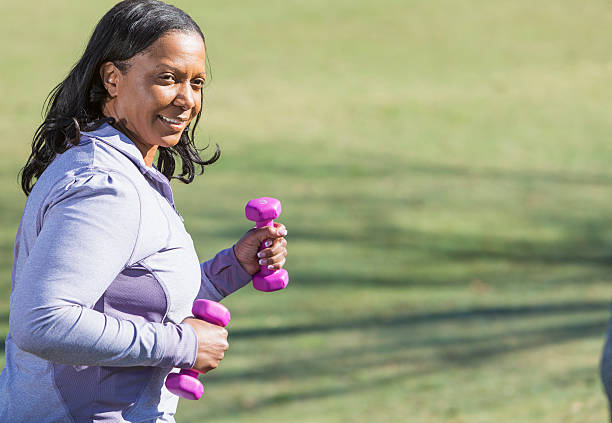 istock African American woman exercising 467298612