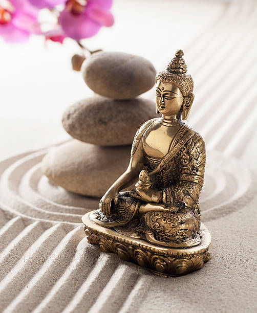 istock faith in relaxation and meditation with zen mindset 467300751