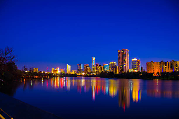 istock Austin Skyline Lower Night Shot before sunrise 467301836