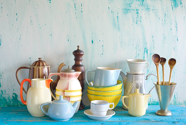 istock collection of vintage dinnerware, 467301884