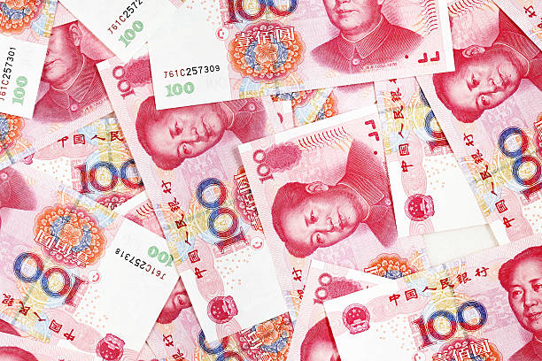 Chinese yuan Chinese yuan banknotes close up mao original stock pictures, royalty-free photos & images