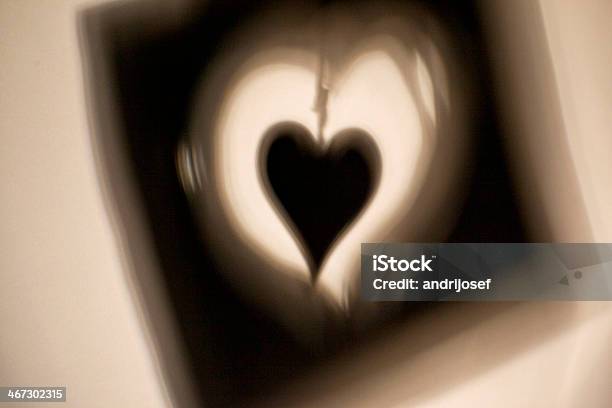 Cuore Simboli Di Ombre - Fotografie stock e altre immagini di Amore - Amore, Cappio, Colore nero