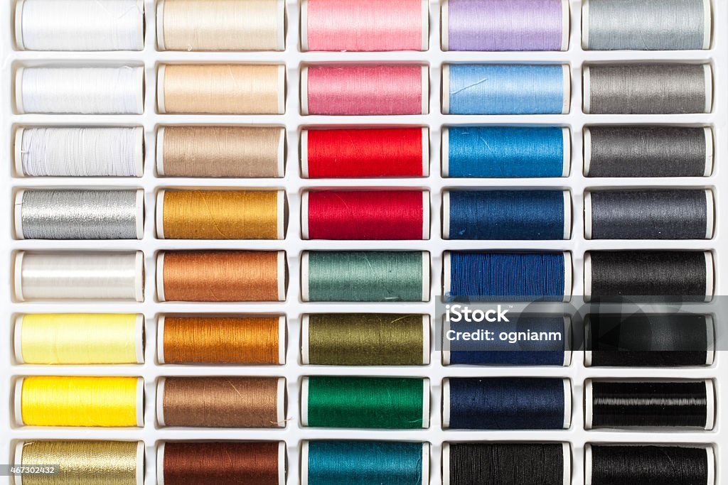 Thread Collection Colours Palette Color Sewing Threads Stock Photo - Download Image Now - 2015 ...