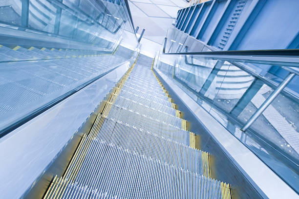 istock Escalator in airport 467303123