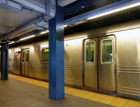 subway scenery in New York, USA