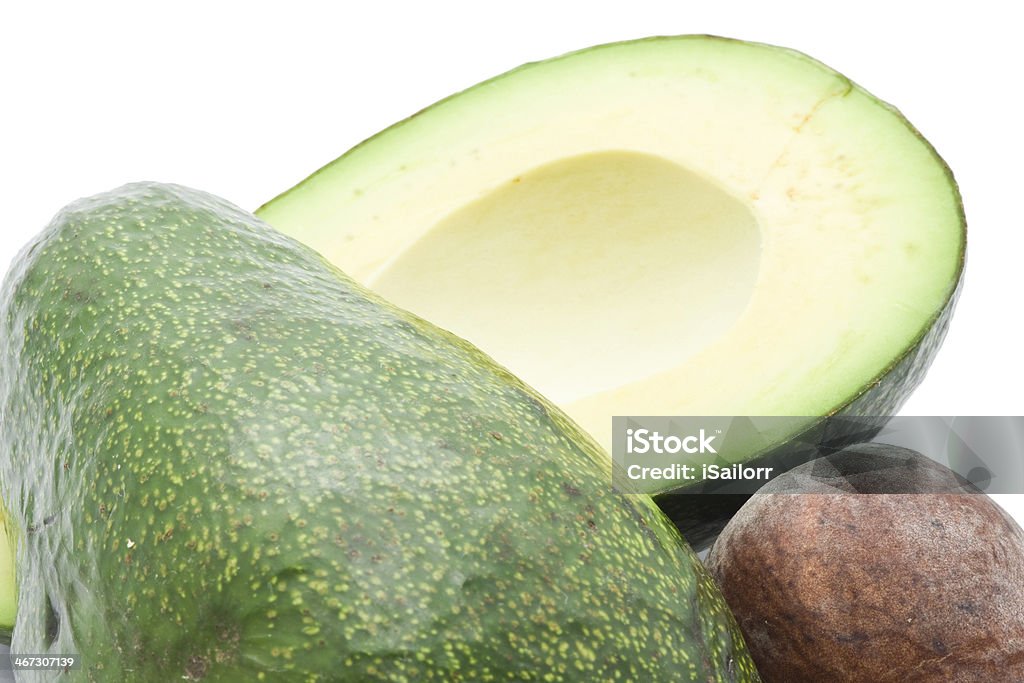 Avocado Fresh green avocado isolated on white background Avocado Stock Photo