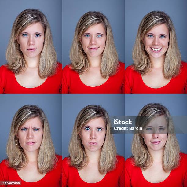 Gesichtsausdruck Stockfoto und mehr Bilder von Gesichtsausdruck - Gesichtsausdruck, Montage - Composite-Technik, Besorgt