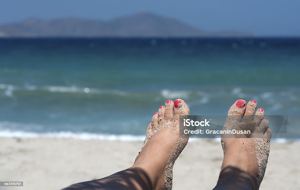 Ног на пляже - Стоковые фото Бежевый роялти-фри