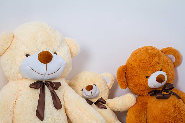 istock Group of cute teddy bears sitting 467315770
