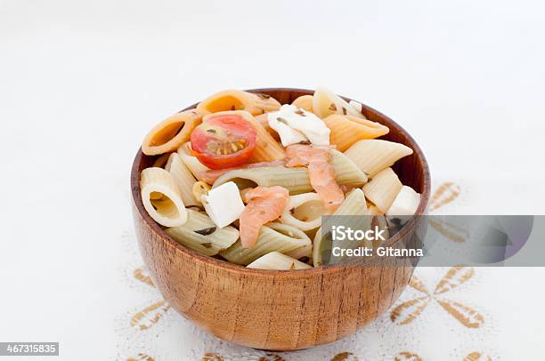 Pasta Salad Stock Photo - Download Image Now - Appetizer, Basil, Black Peppercorn