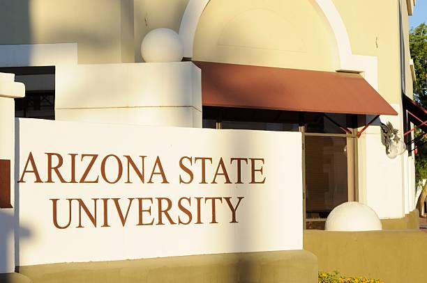 Arizon State University Sign stock photo