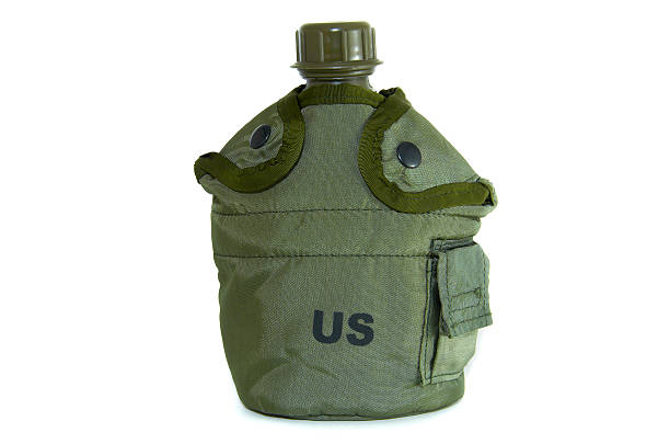 istock Army flask from the United States on a white background. 467317129