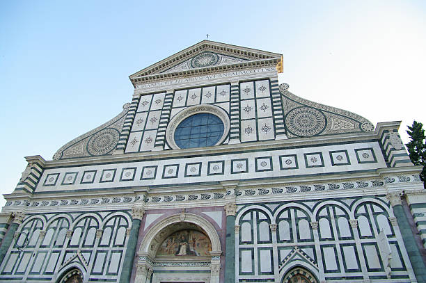 church of santa maria novella we florencji, włochy. - church of santa maria novella zdjęcia i obrazy z banku zdjęć