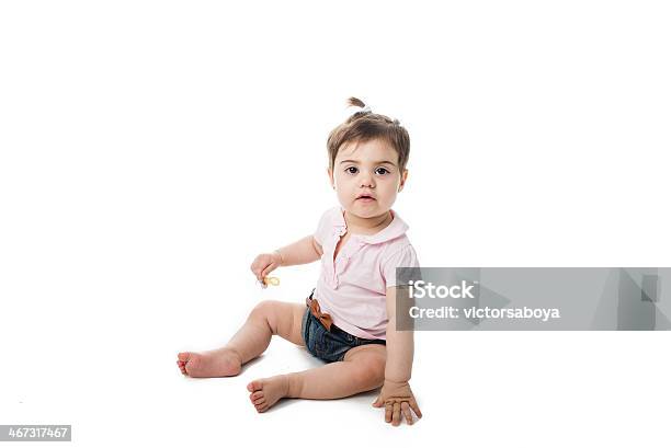 Pretty Abbe Looking At Camera With A Pazifier Stock Photo - Download Image  Now - Baby - Human Age, Blue Eyes, Boys - iStock