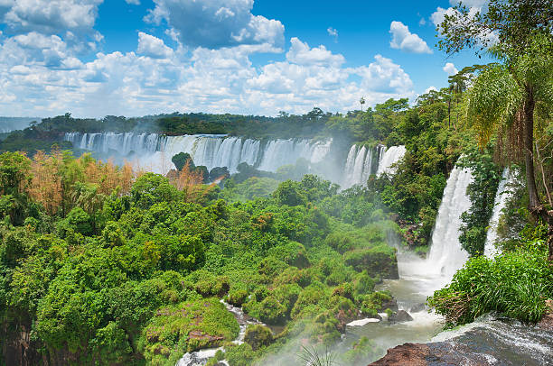 istock Iguassu waterfalls bordering Argentina Brazil 467317569
